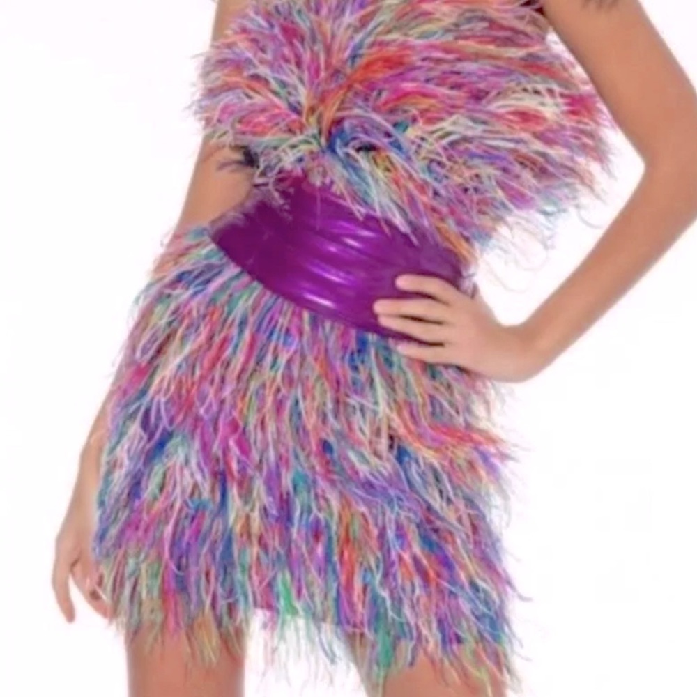 AKIRA Feather Dress